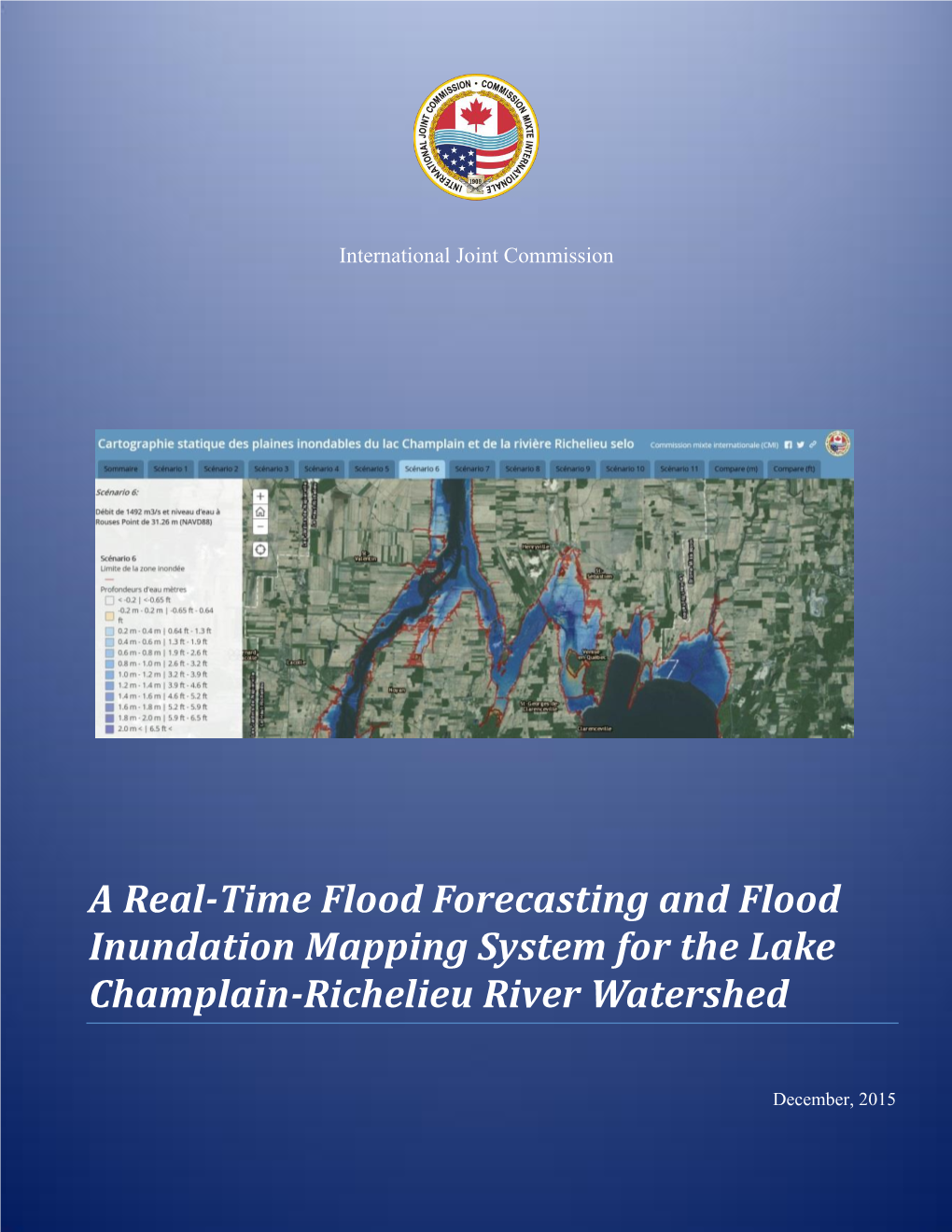 A Real-Time Flood Forecasting and Flood Inundation Mapping System for the Lake Champlain-Richelieu River Watershed