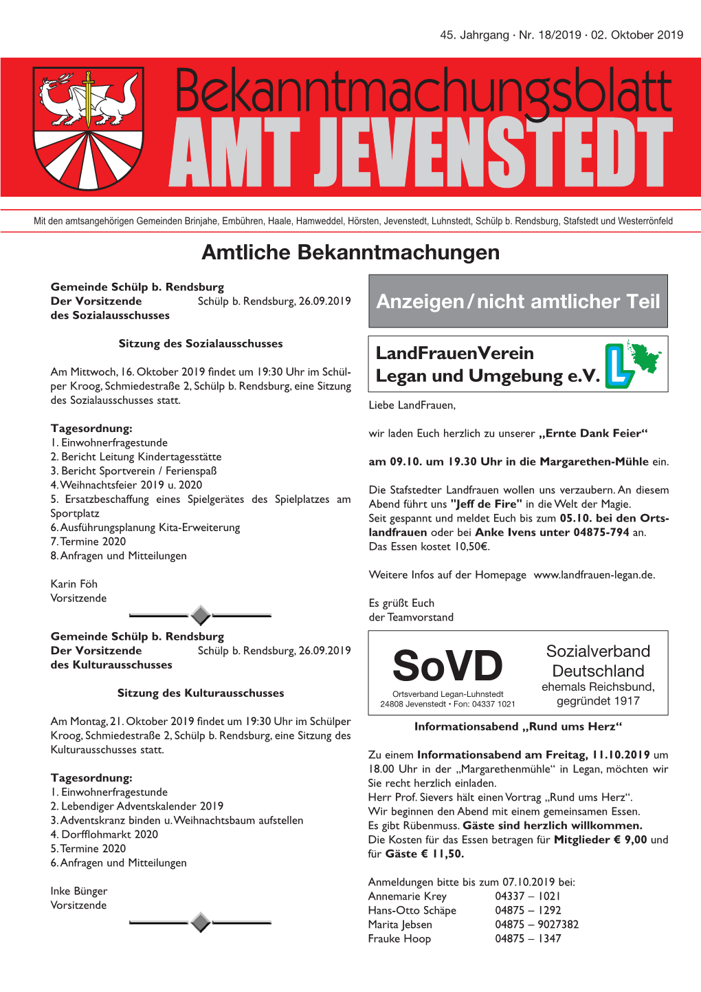 Arbeitsgruppe Umwelt Schülp/Rendsburg