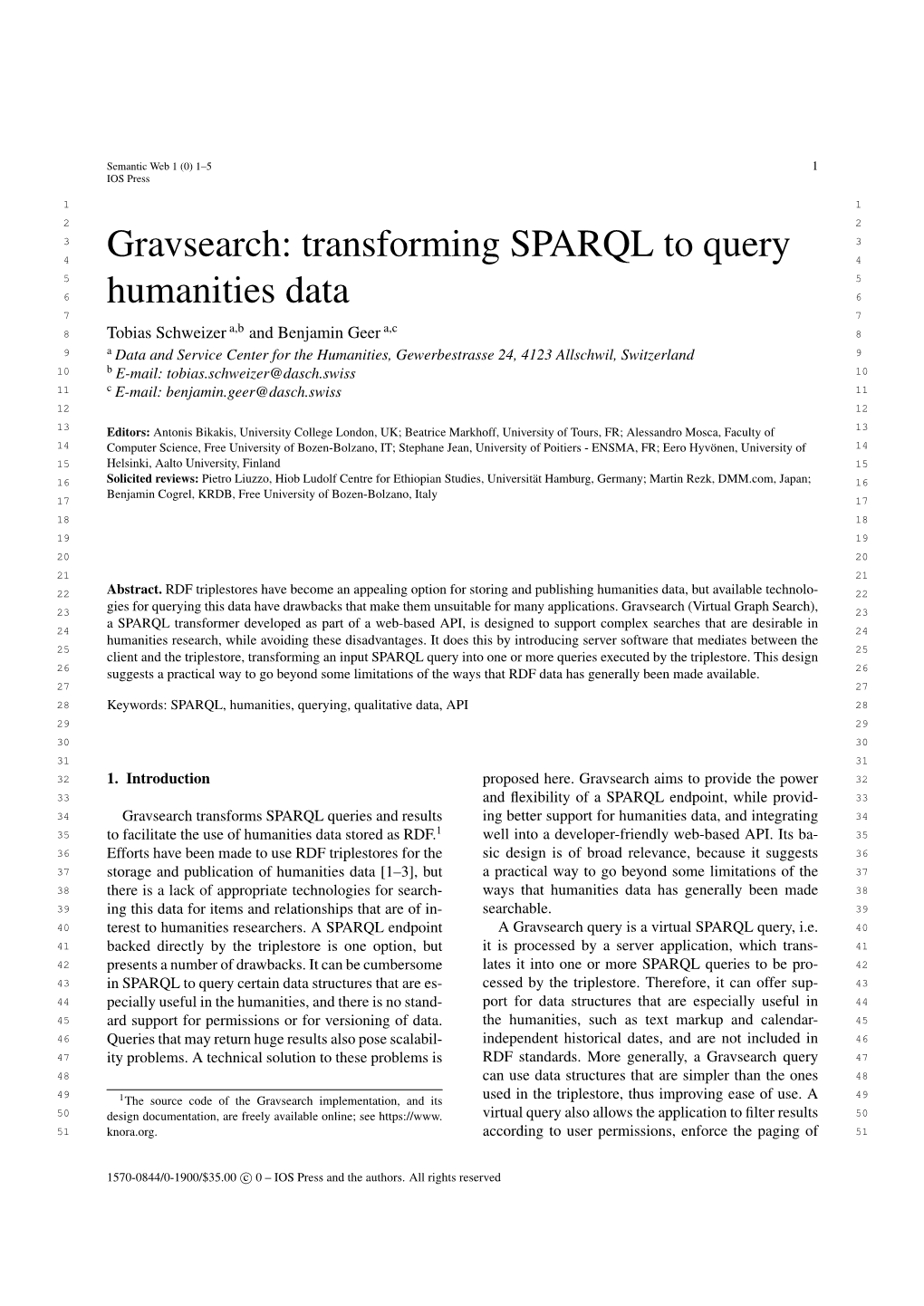 Transforming SPARQL to Query Humanities Data