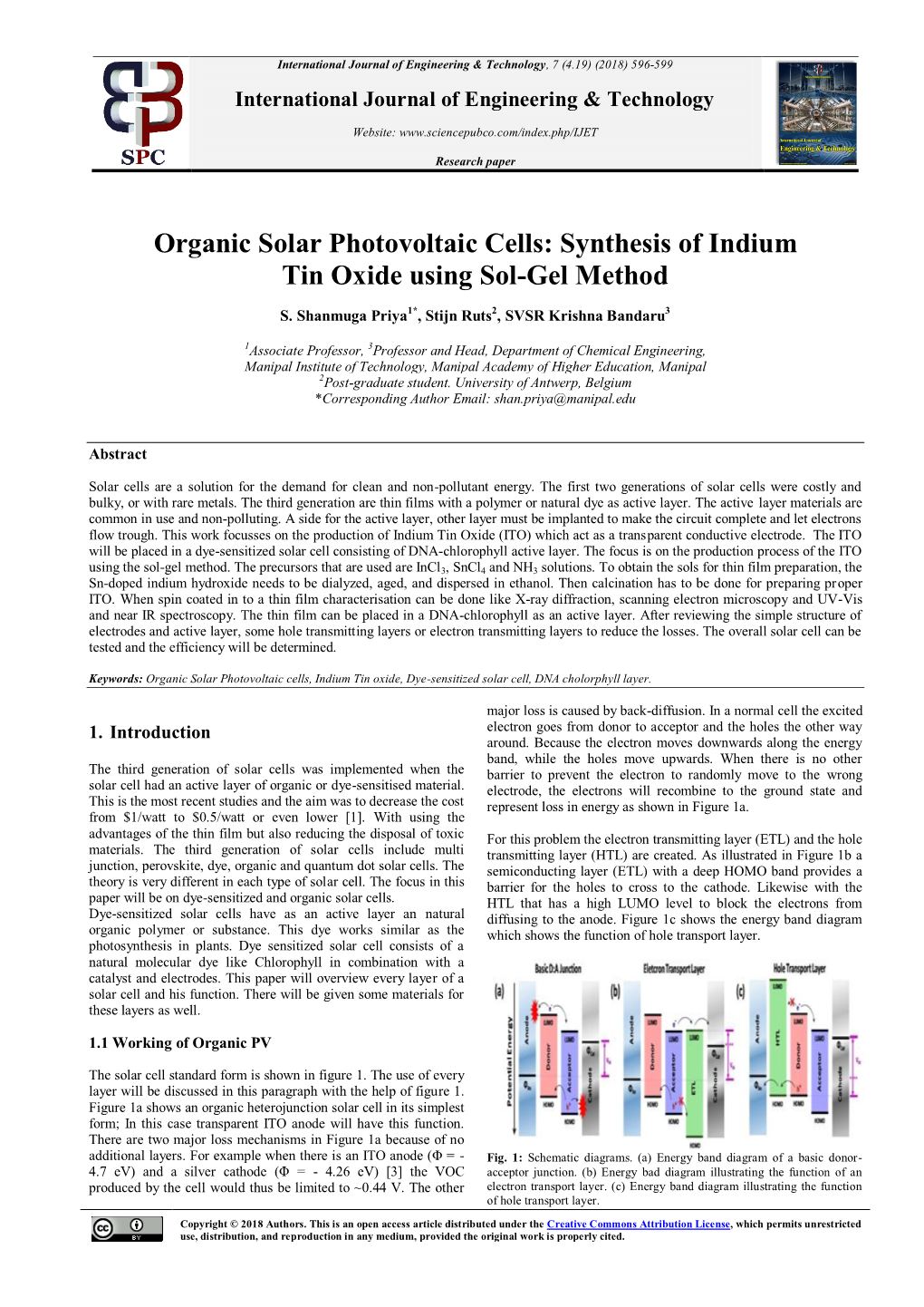 Synthesis of Indium Tin Oxide Using Sol-Gel Method