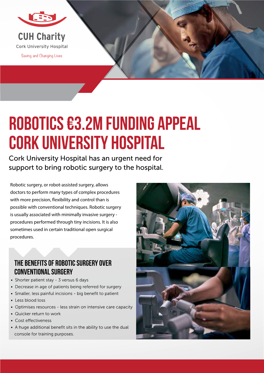 Robotics €3.2M Funding Appeal Cork University Hospital