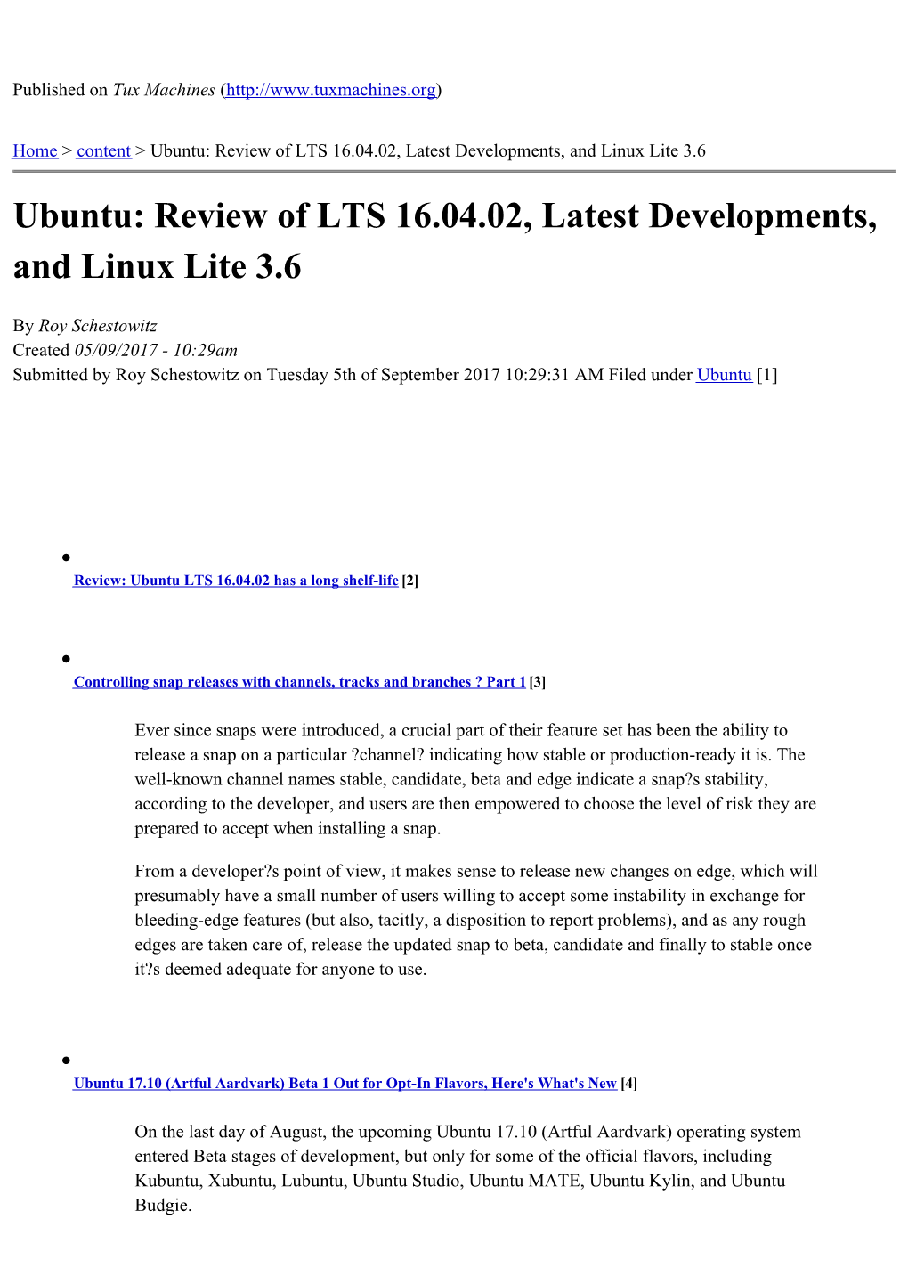 Ubuntu: Review of LTS 16.04.02, Latest Developments, and Linux Lite 3.6