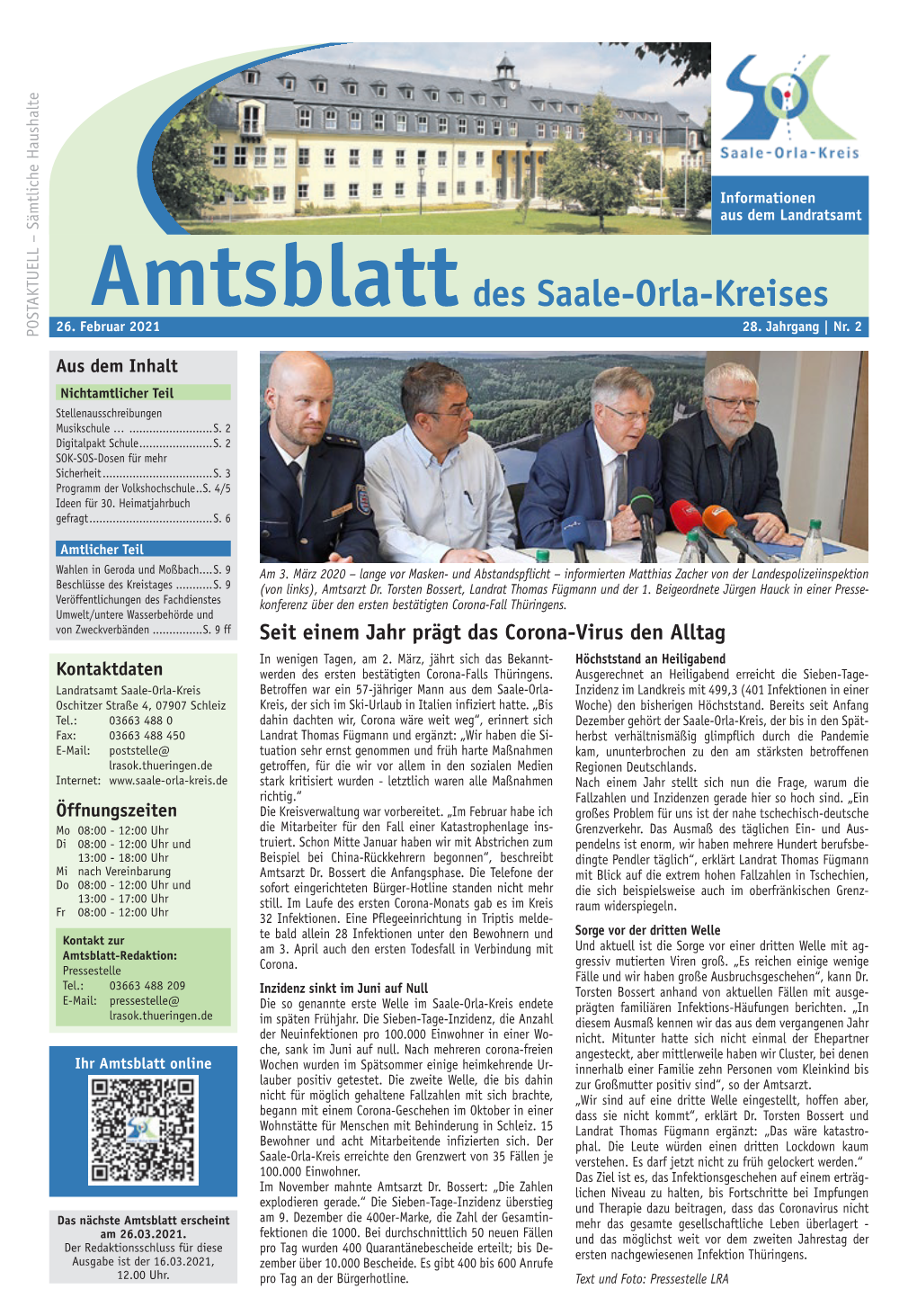 Amtsblatt Des Saale-Orla-Kreises 26