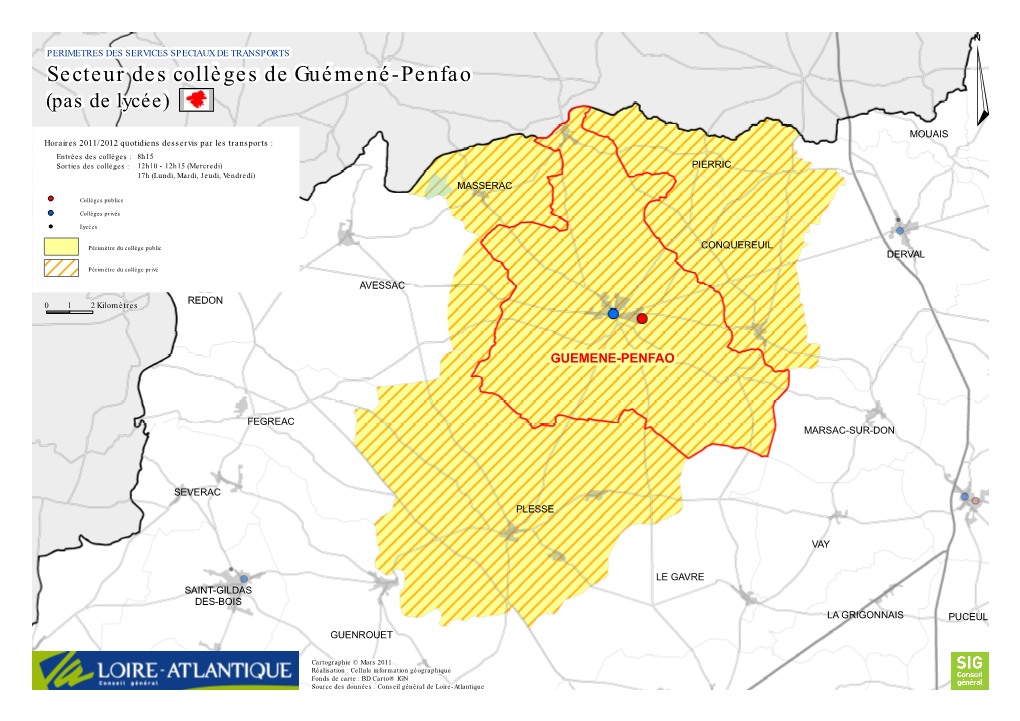 Secteur Des Collèges De Guémené-Penfao (Pas De Lycée)