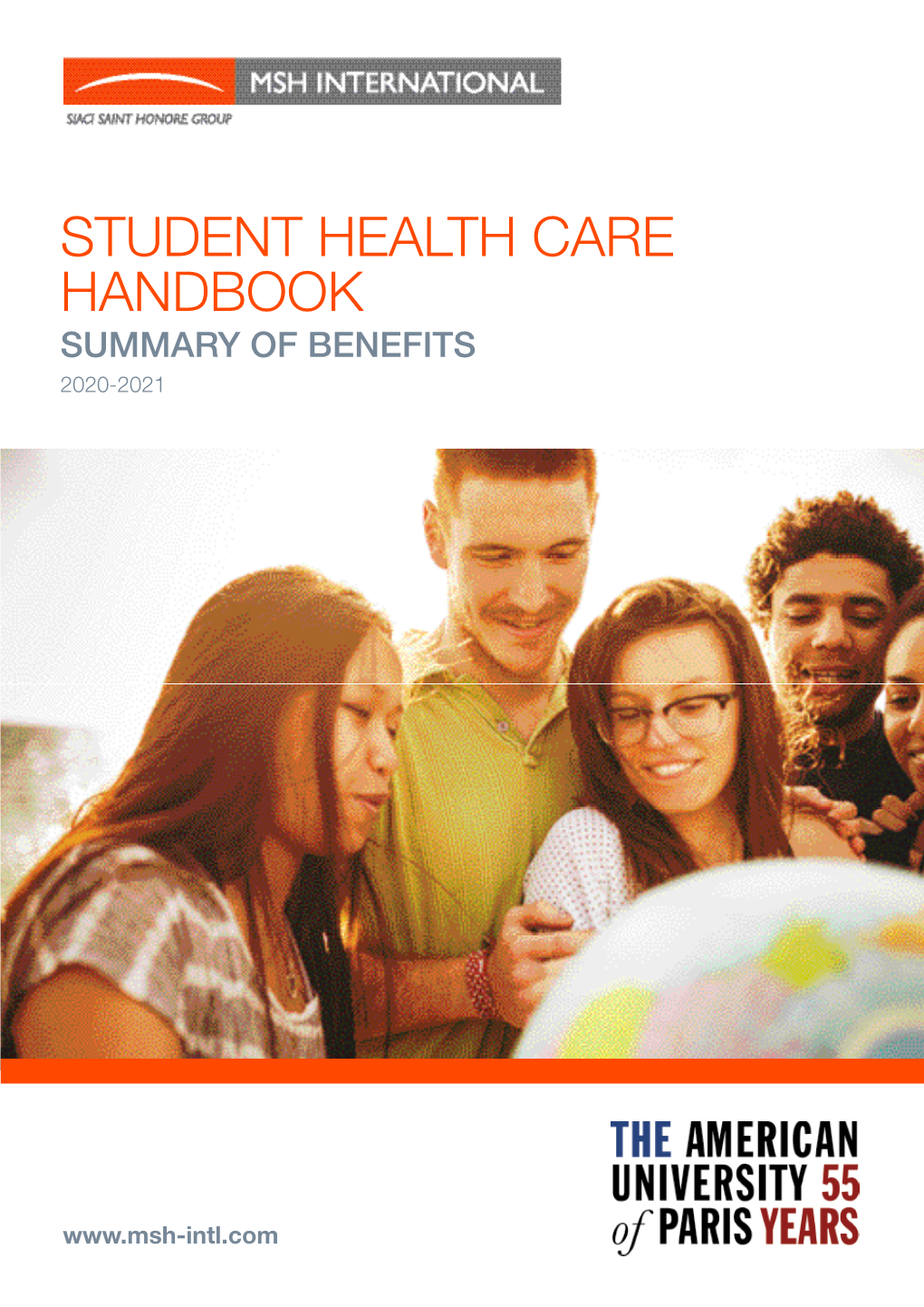 Student Health Care Handbook Summary of Benefits 2020-2021