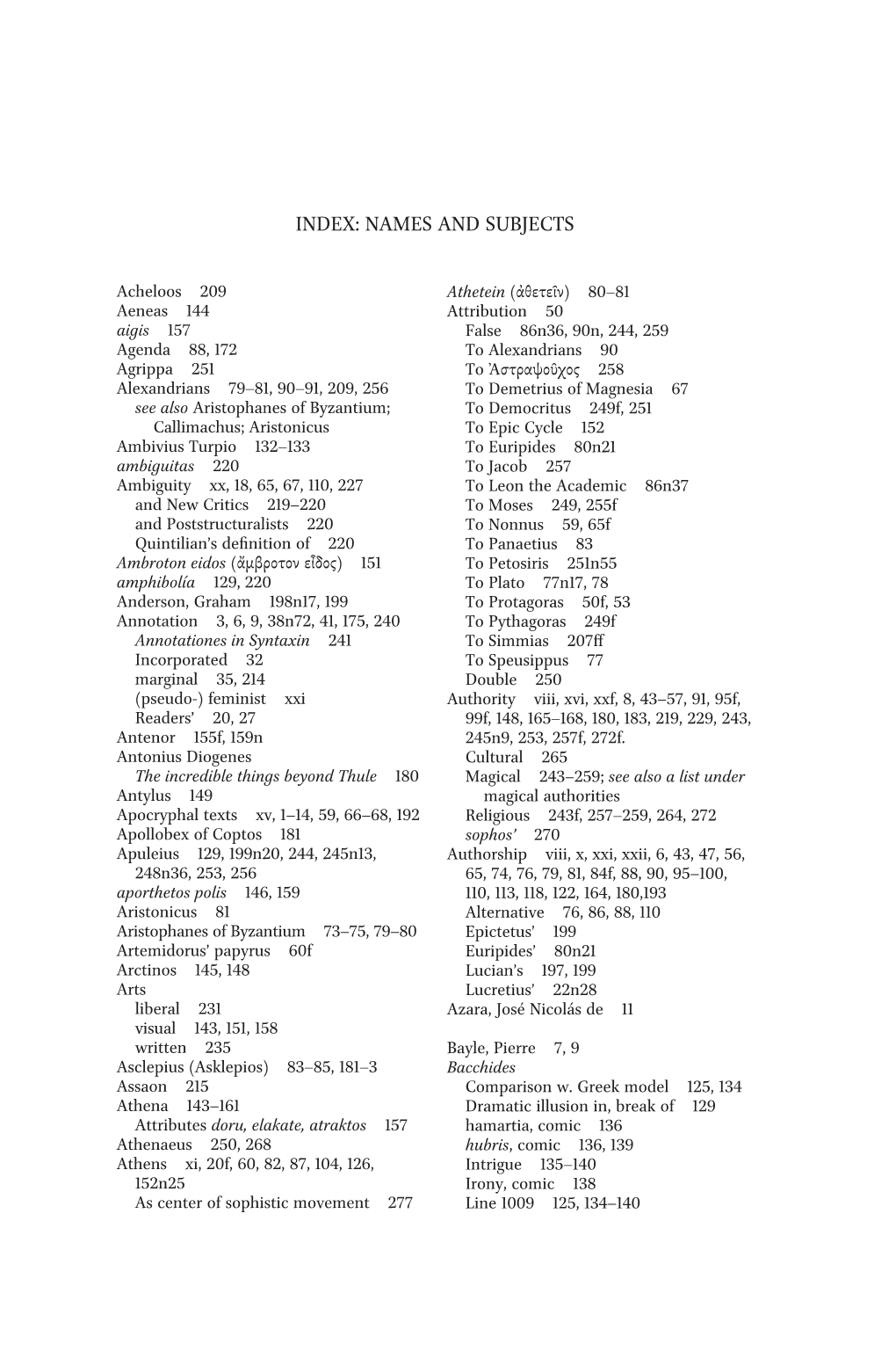 Index: Names and Subjects