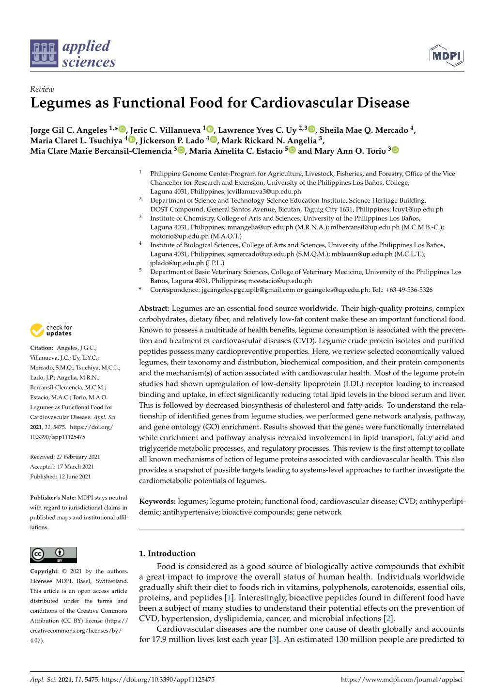 Legumes As Functional Food for Cardiovascular Disease