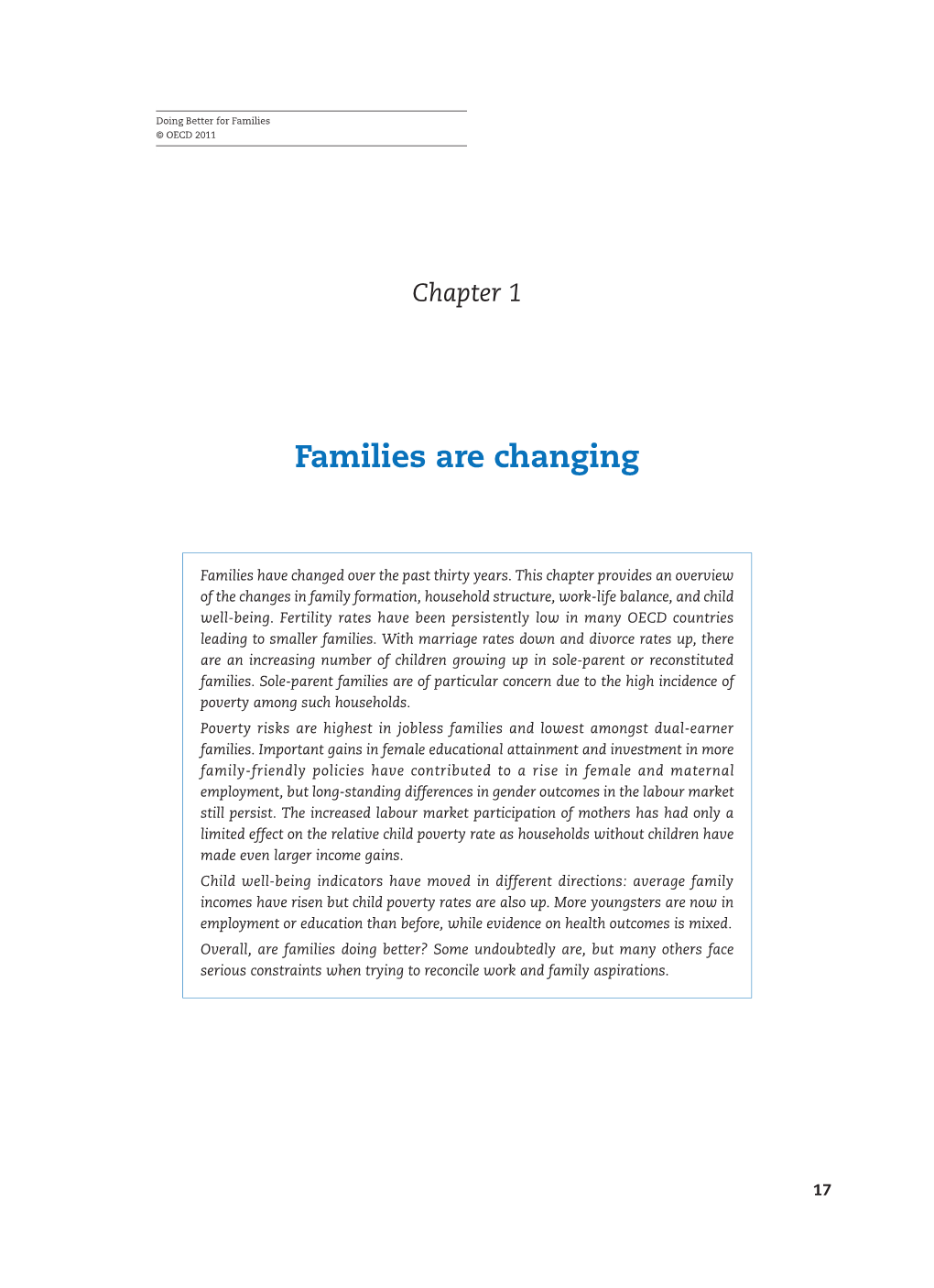 Families Are Changing