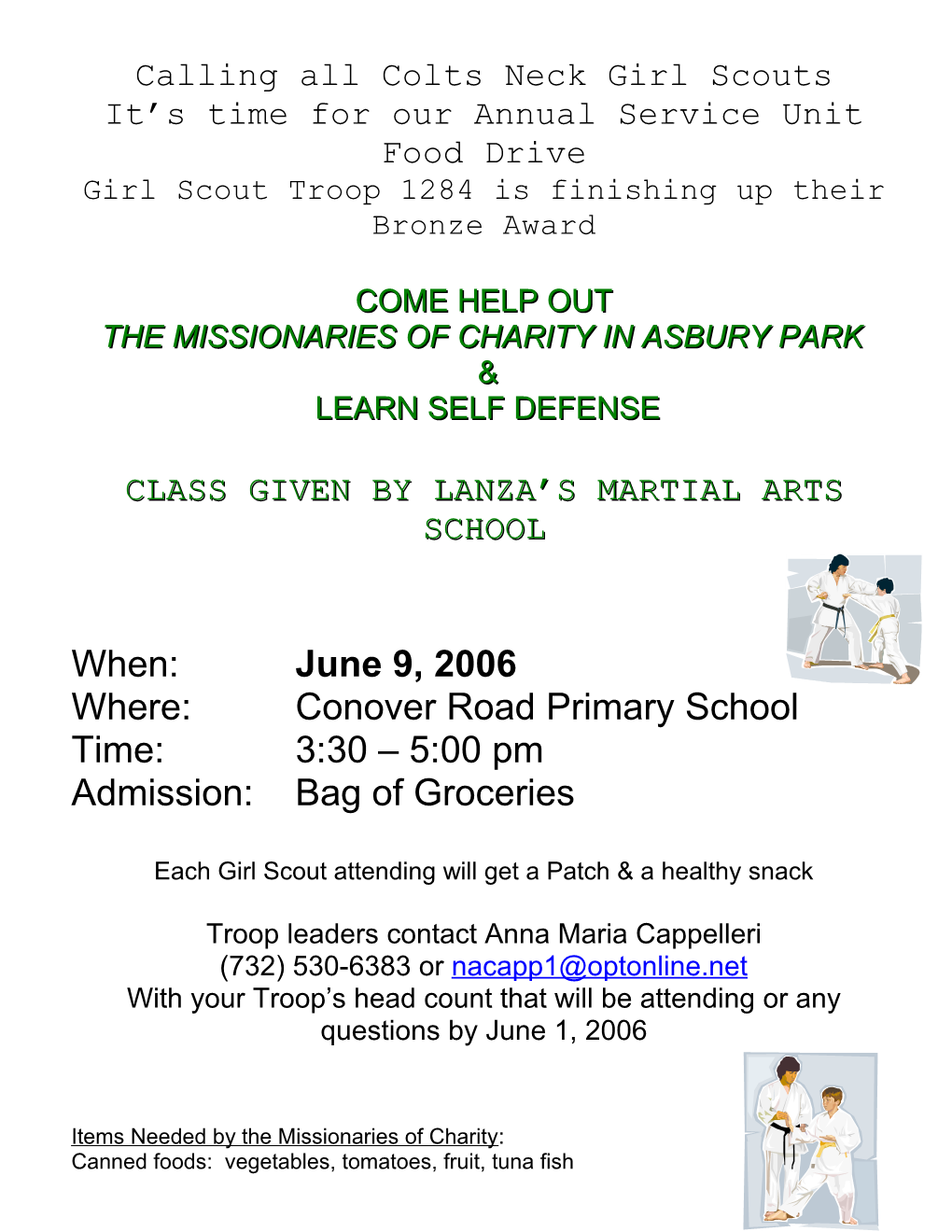 Calling All Colts Neck Girl Scouts