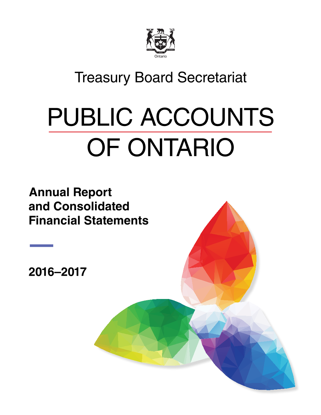 Public Accounts of Ontario, 2016-2017