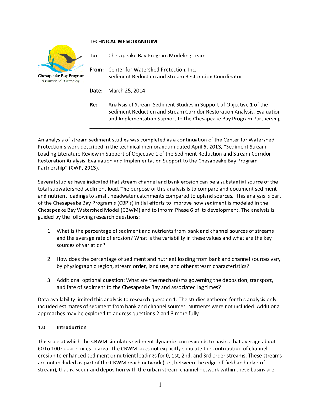 Analysis of Stream Sediment Studies