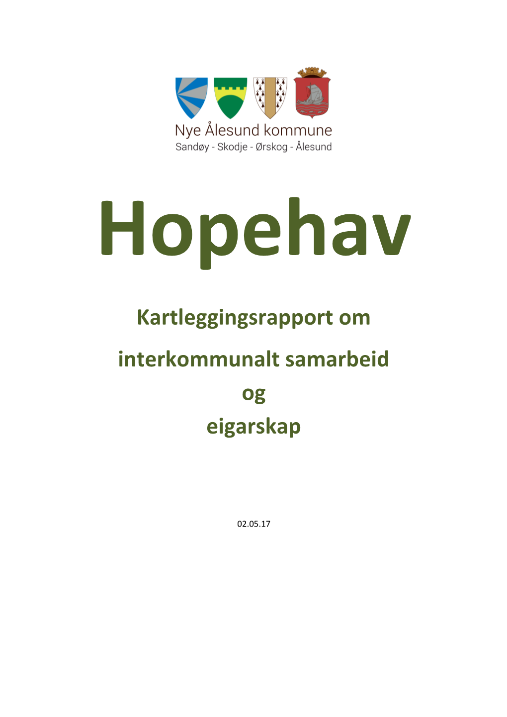 Hopehav Kartleggingsrapport Om Interkommunalt Samarbeid Og