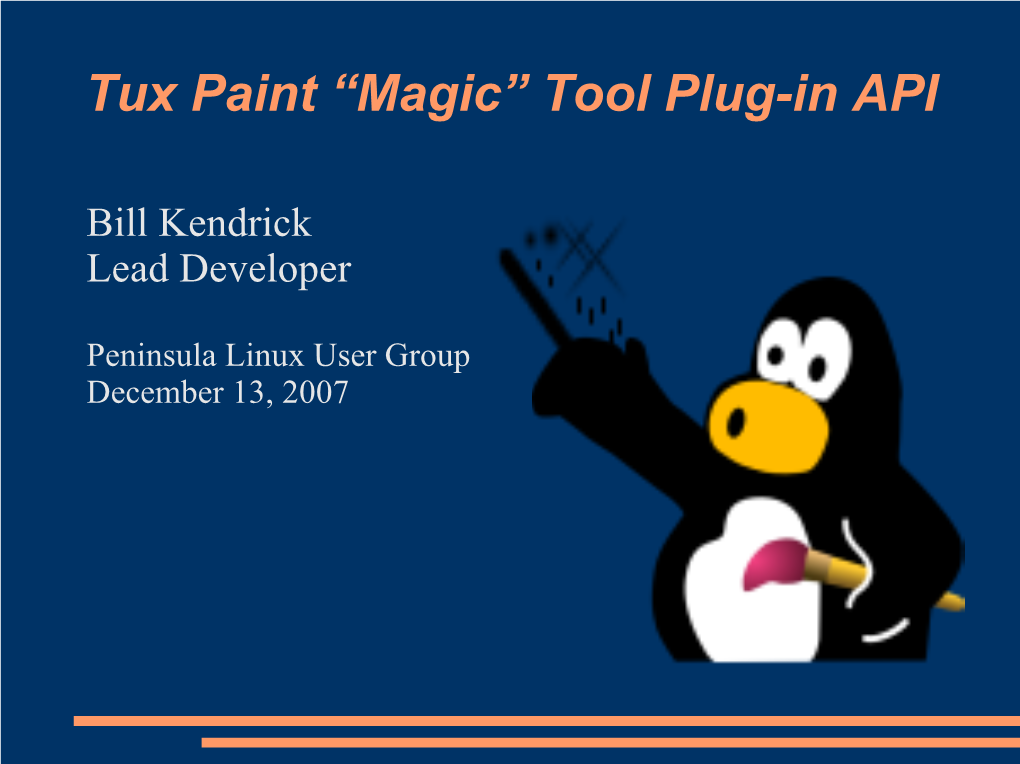 Tux Paint “Magic” Tool Plug-In API