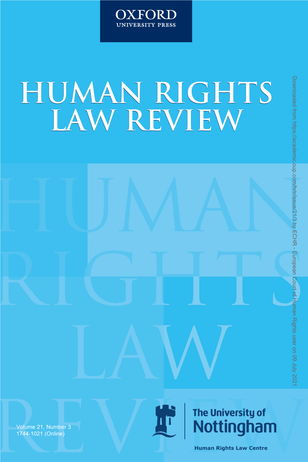 Human Rights Law Review Human Rights