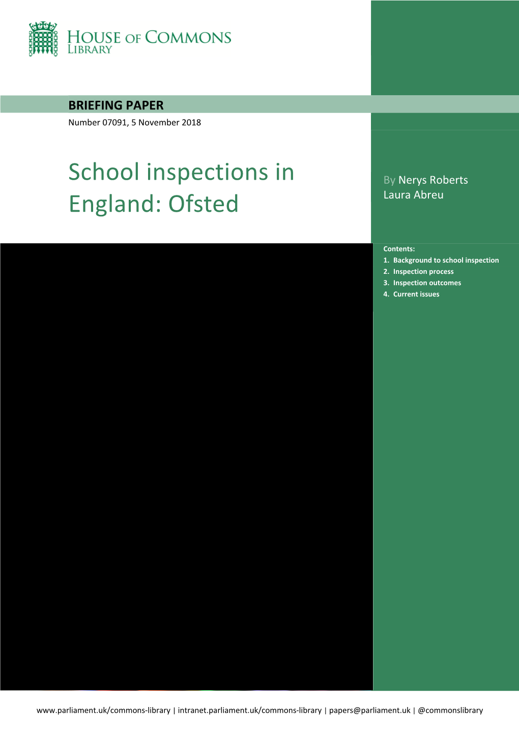 School Inspections in England: Ofsted