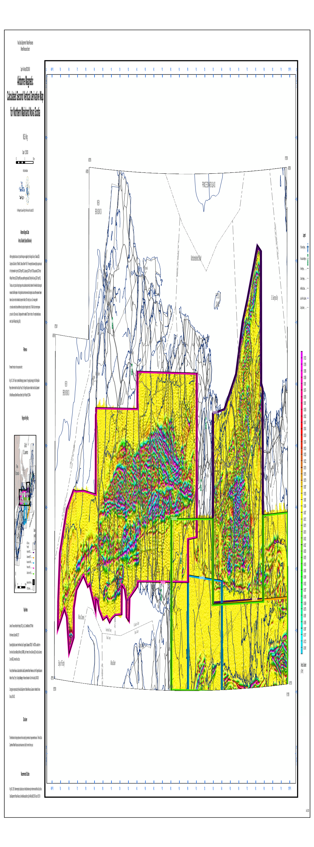 OFM ME 2005-59, Airborne Magnetic Calculated Second Vertical