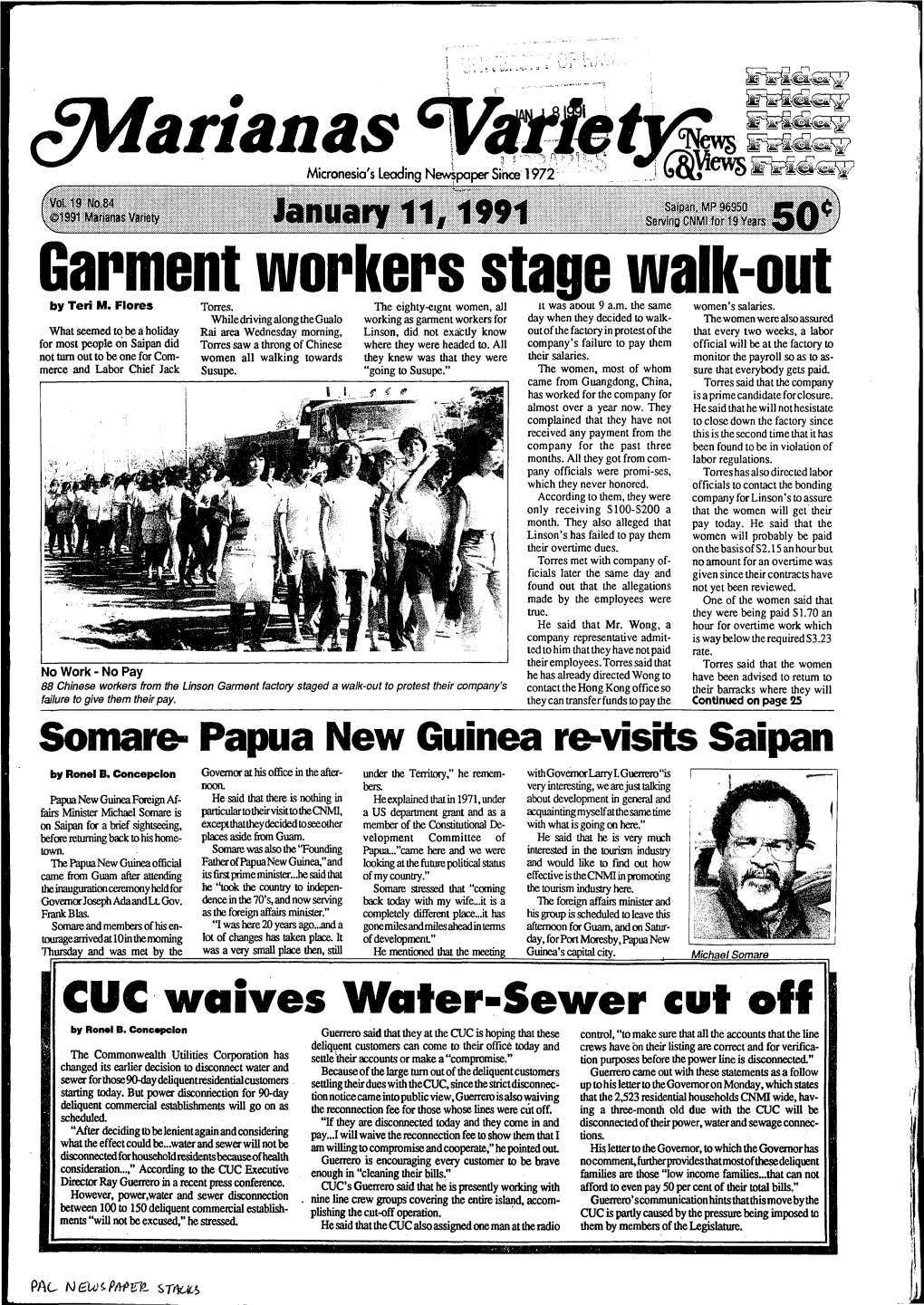 ¿Marianas Ínevv§ Fe S Ig F Micronesia's Leading Newspaper Since 1972