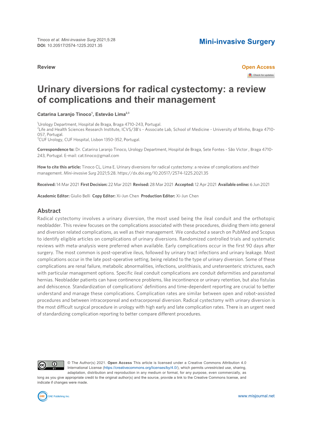 Urinary Diversions for Radical Cystectomy: a Review of Complications and Their Management