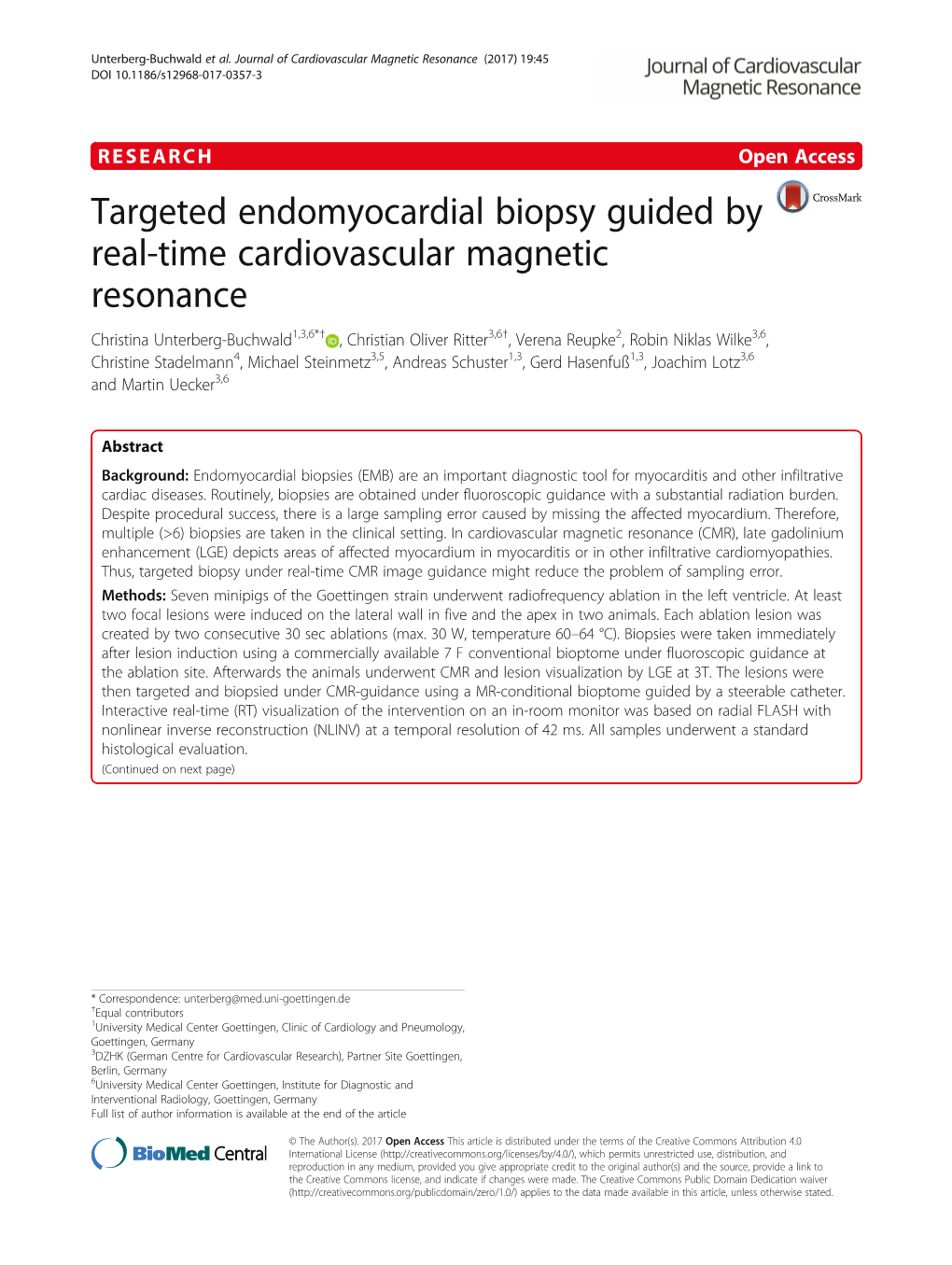 Targeted Endomyocardial Biopsy Guided by Real-Time Cardiovascular