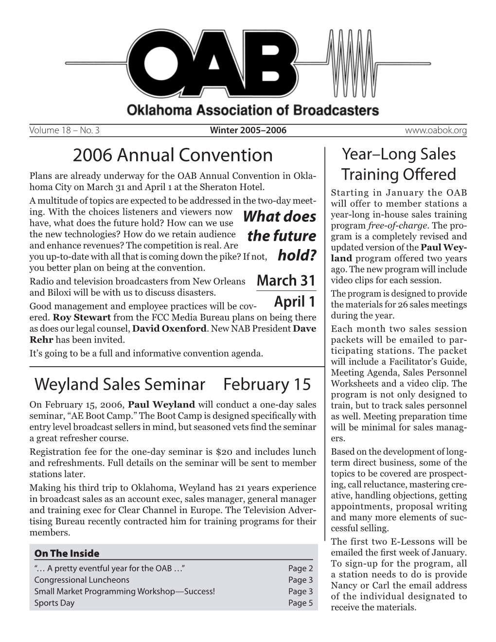 2006 Annual Convention