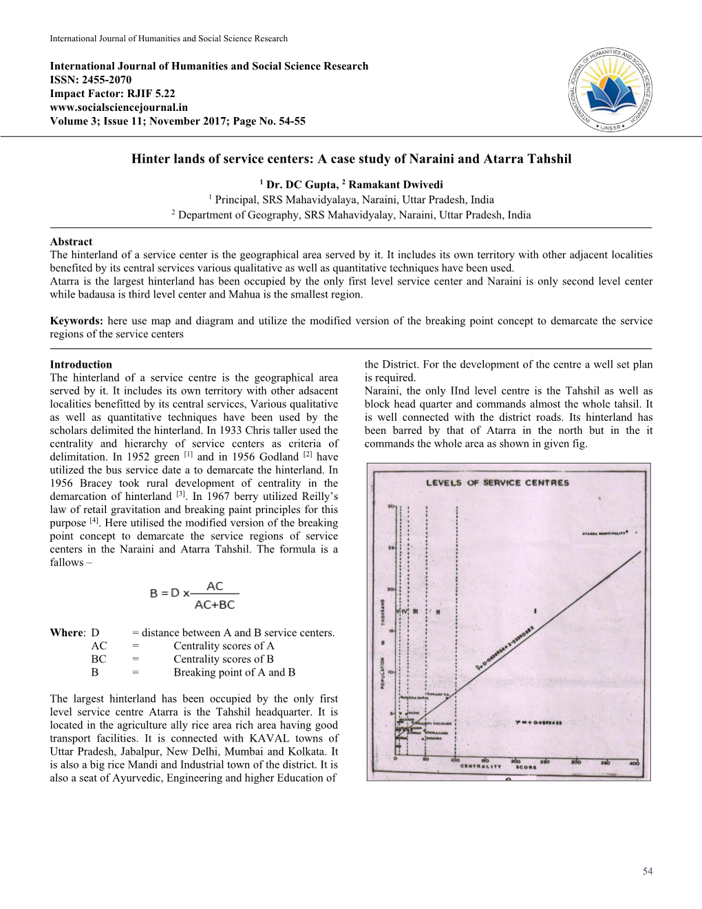 A Case Study of Naraini and Atarra Tahshil