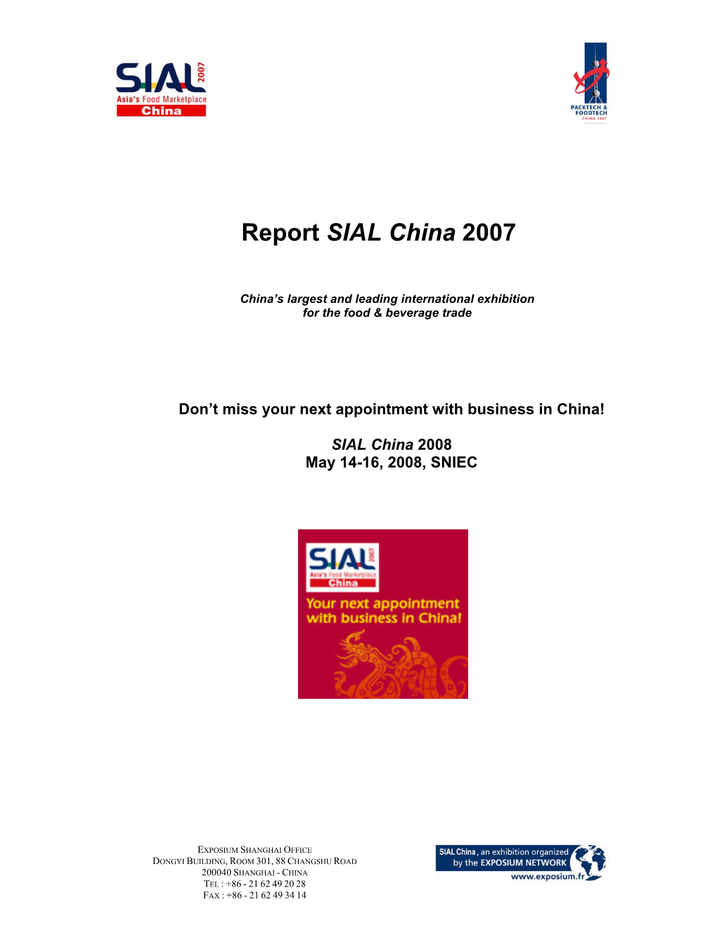 Report SIAL China 2007