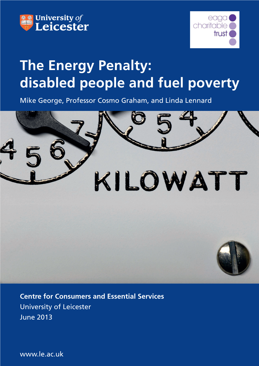 The Energy Penalty: Disabled People and Fuel Poverty Mike George, Professor Cosmo Graham, and Linda Lennard