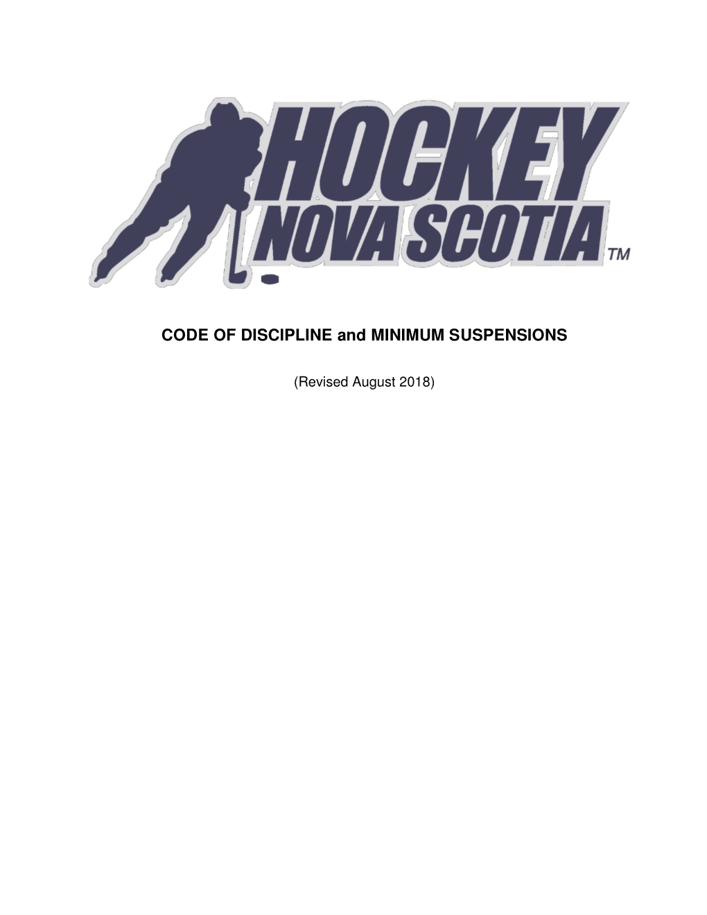 CODE of DISCIPLINE and MINIMUM SUSPENSIONS