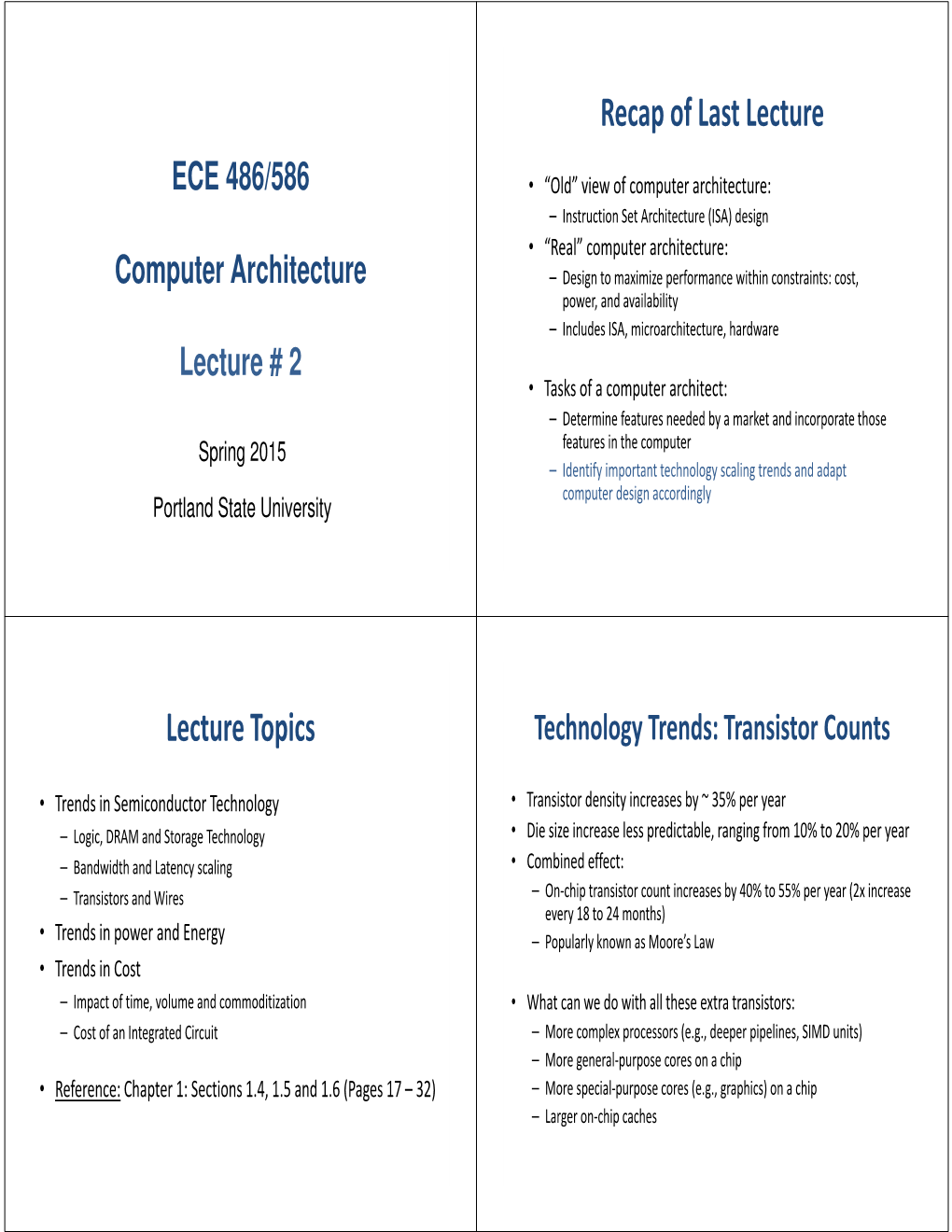 Technology Trends: DRAM Technology Trends: Storage