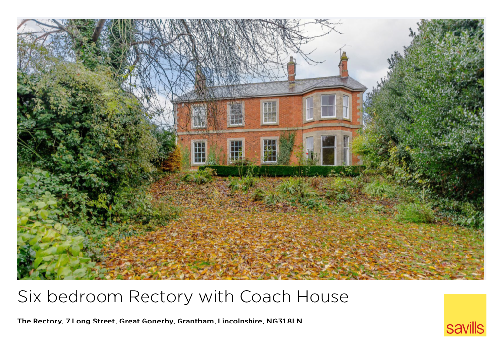 Six Bedroom Rectory with Coach House