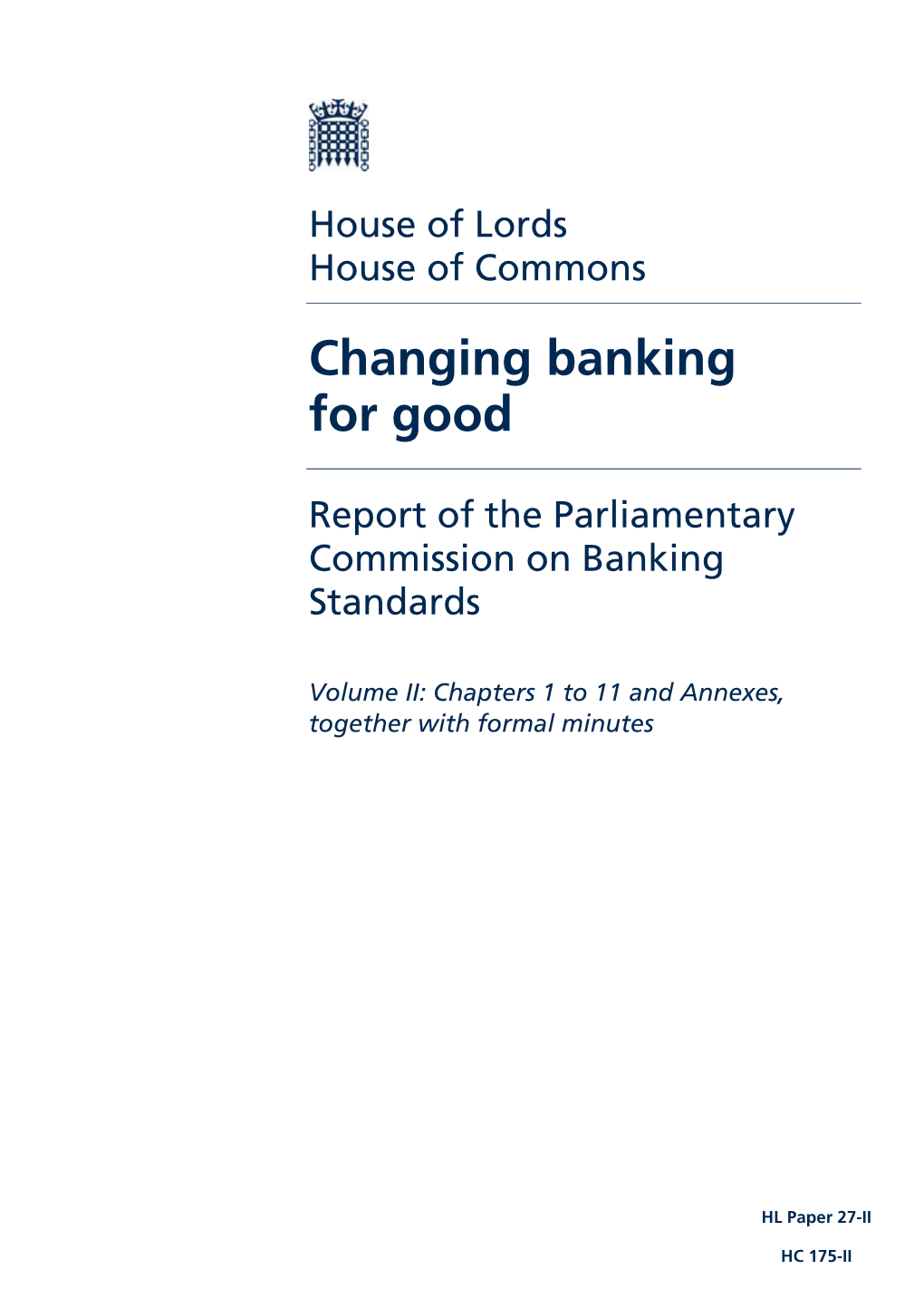 Parliamentary Commission on Banking Standards