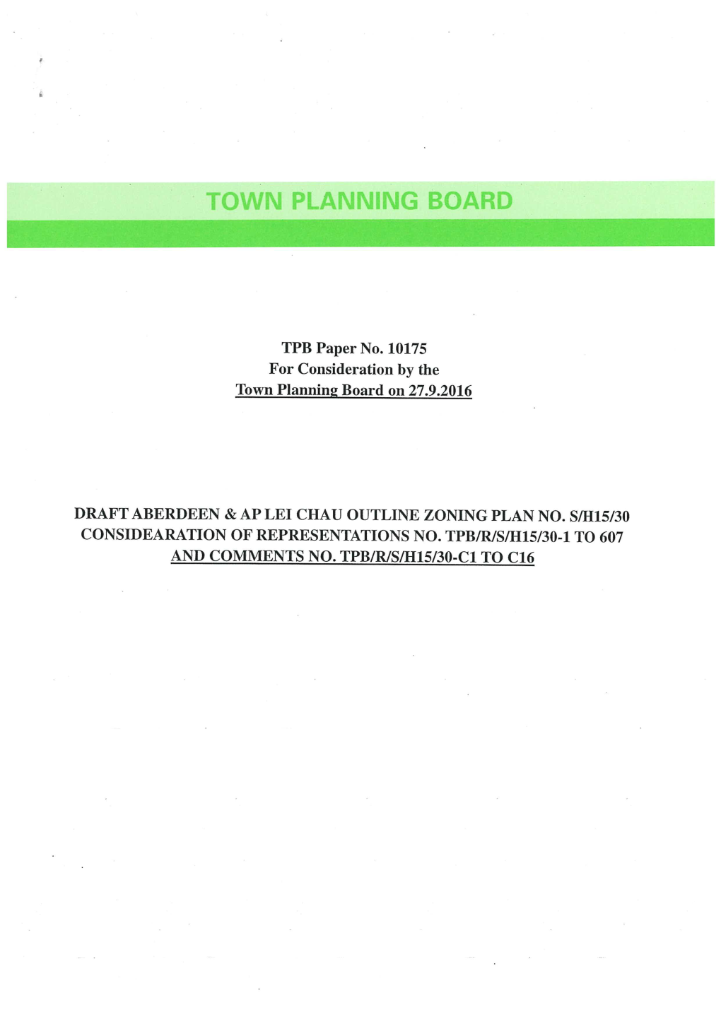 Town Planning Board Paper No. 10175