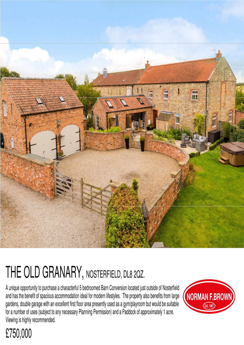 The Old Granary, Nosterfield, Dl8 2Qz