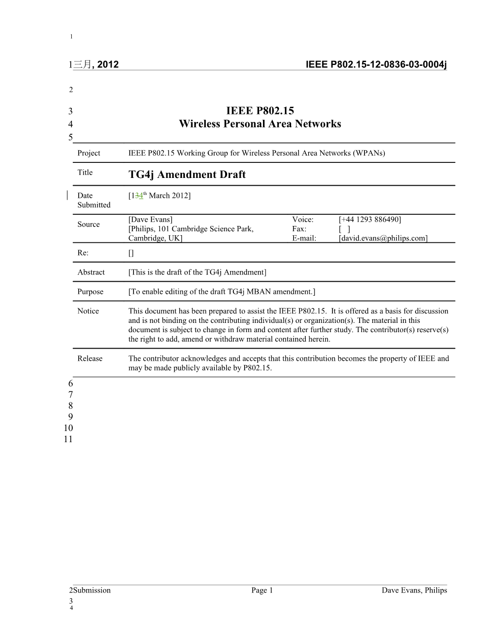 IEEE Standards - Draft Standard Template s4