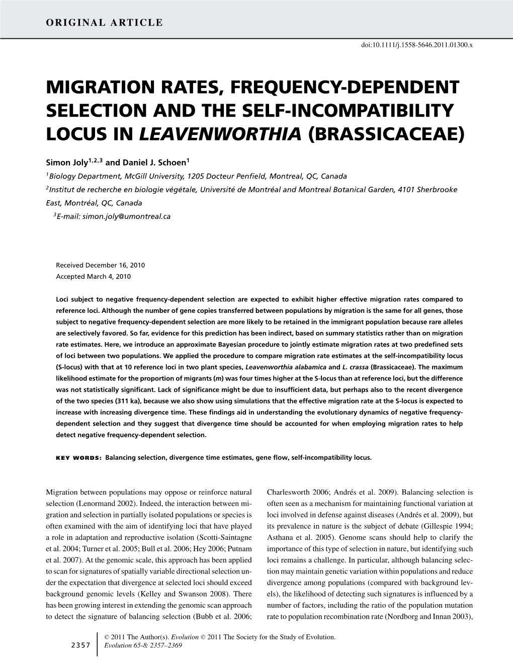 Migration Rates, Frequencydependent