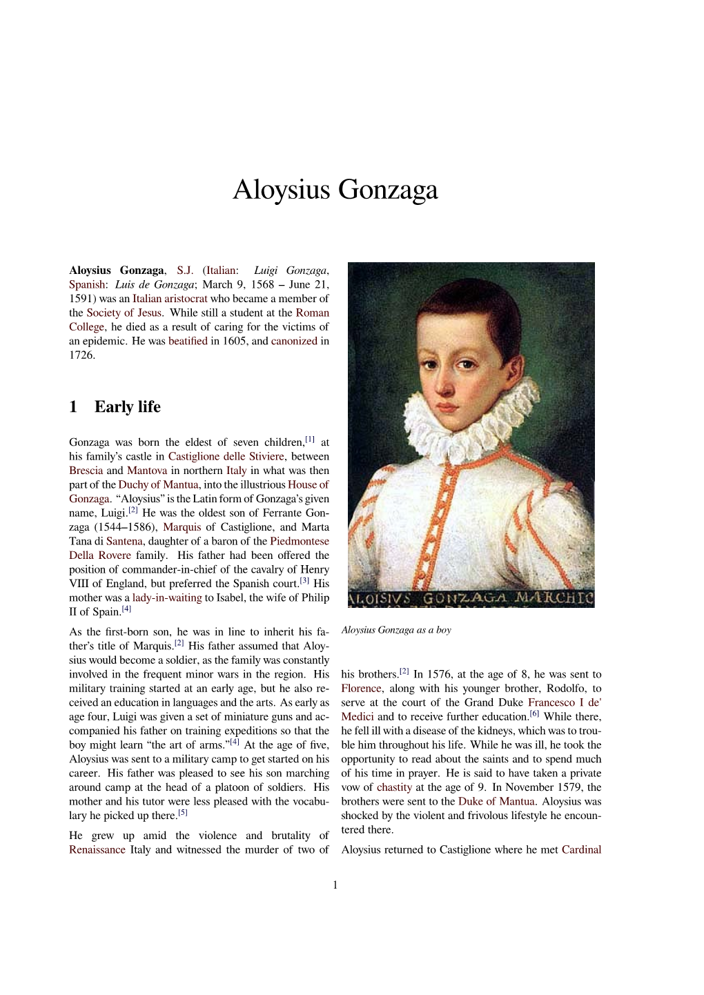 Aloysius Gonzaga