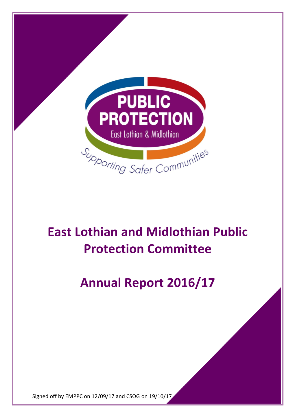 East Lothian and Midlothian Public Protection Committee Annual