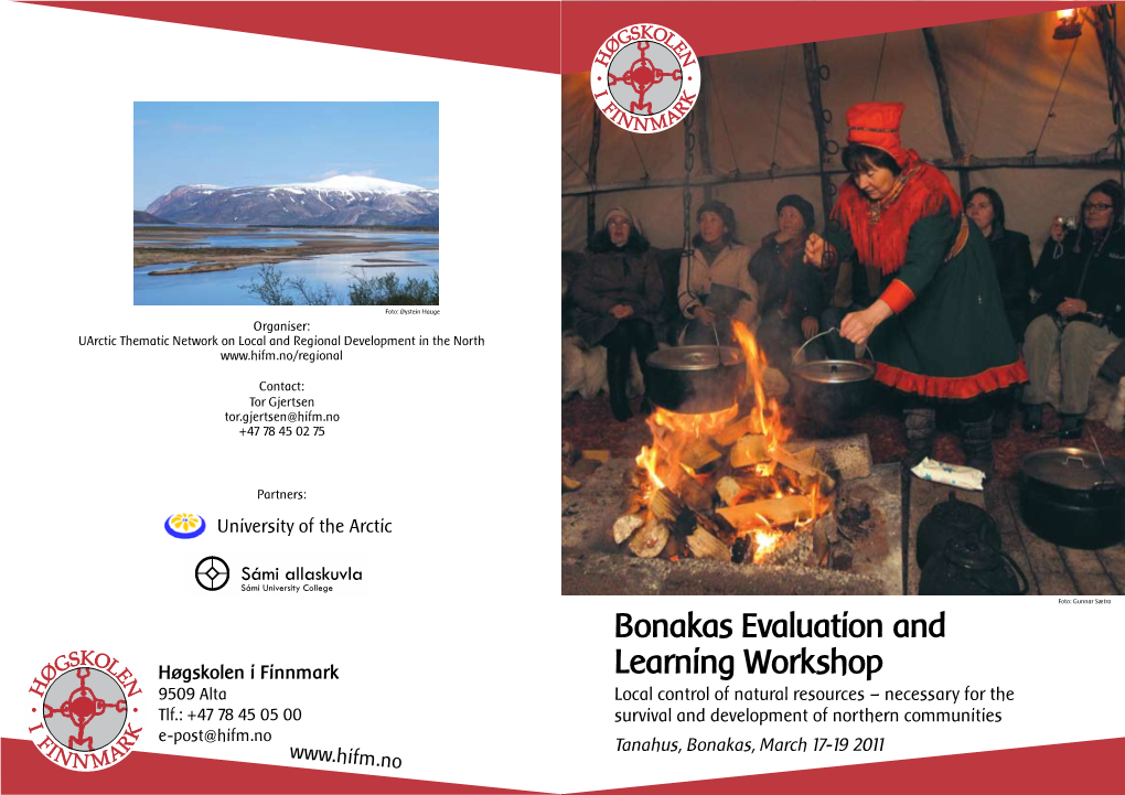 Bonakas Evaluation and Learning Workshop