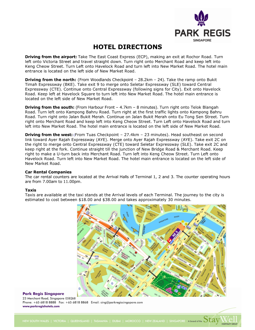Hotel Directions