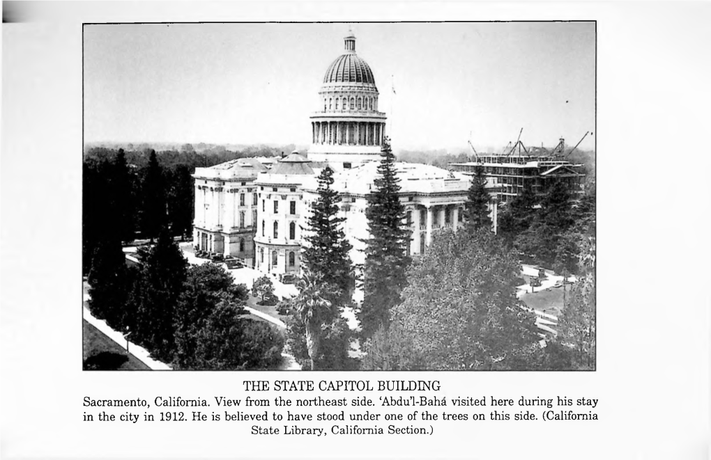 THE STATE CAPITOL BUILDING Sacramento, California. View from the Northeast Side