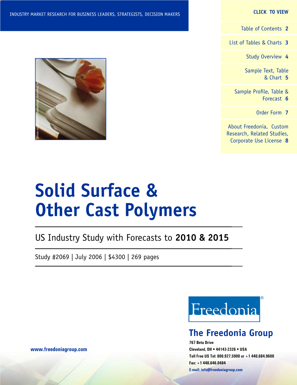 Solid Surface & Other Cast Polymers