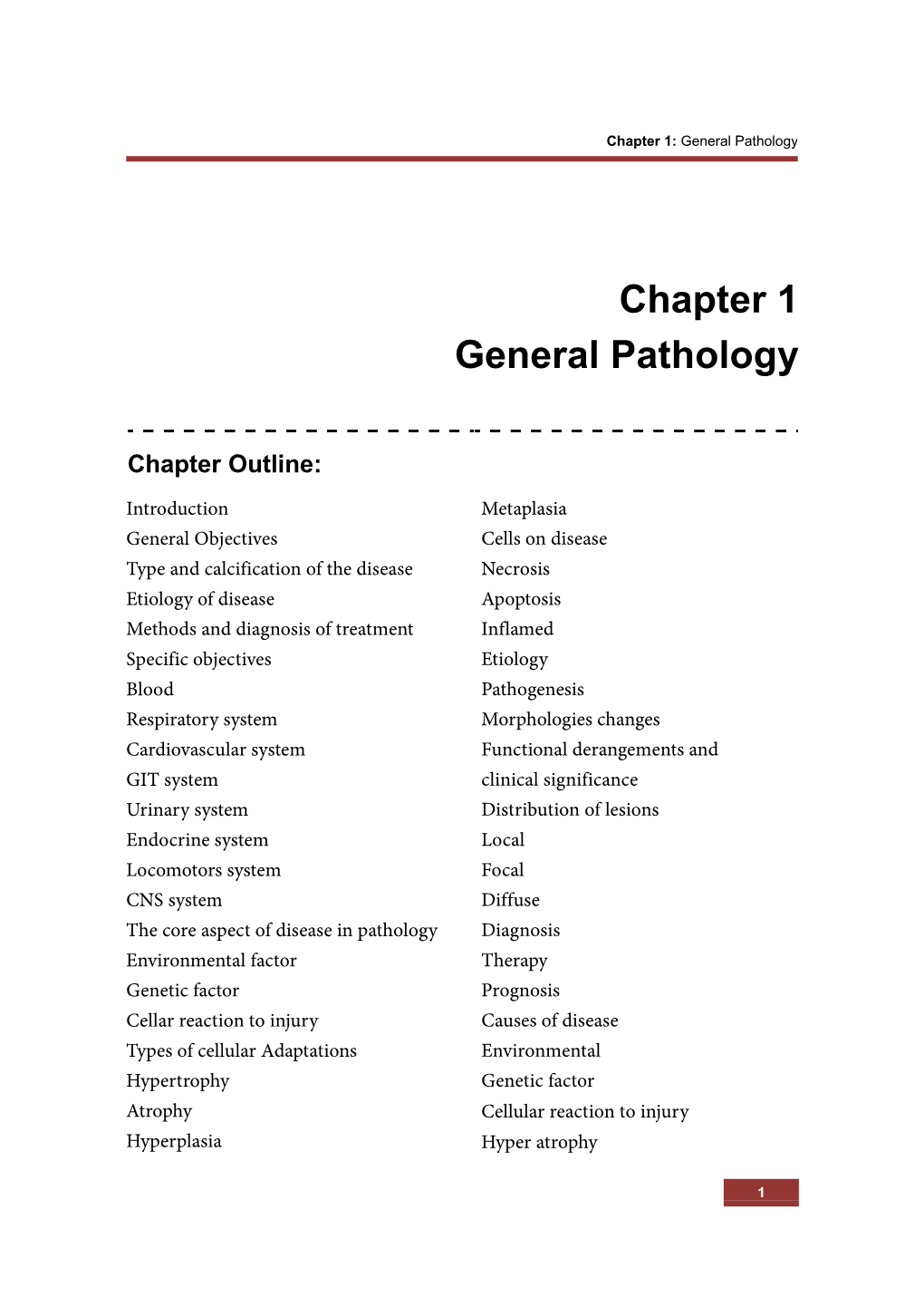 Chapter 1 General Pathology