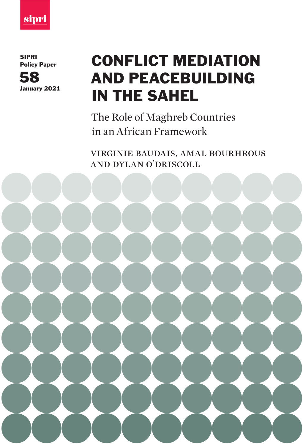 Conflict Mediation and Peacebuilding in the Sahel