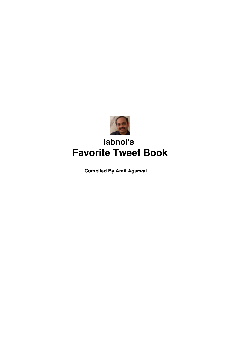 Labnol's Favorite Tweet Book