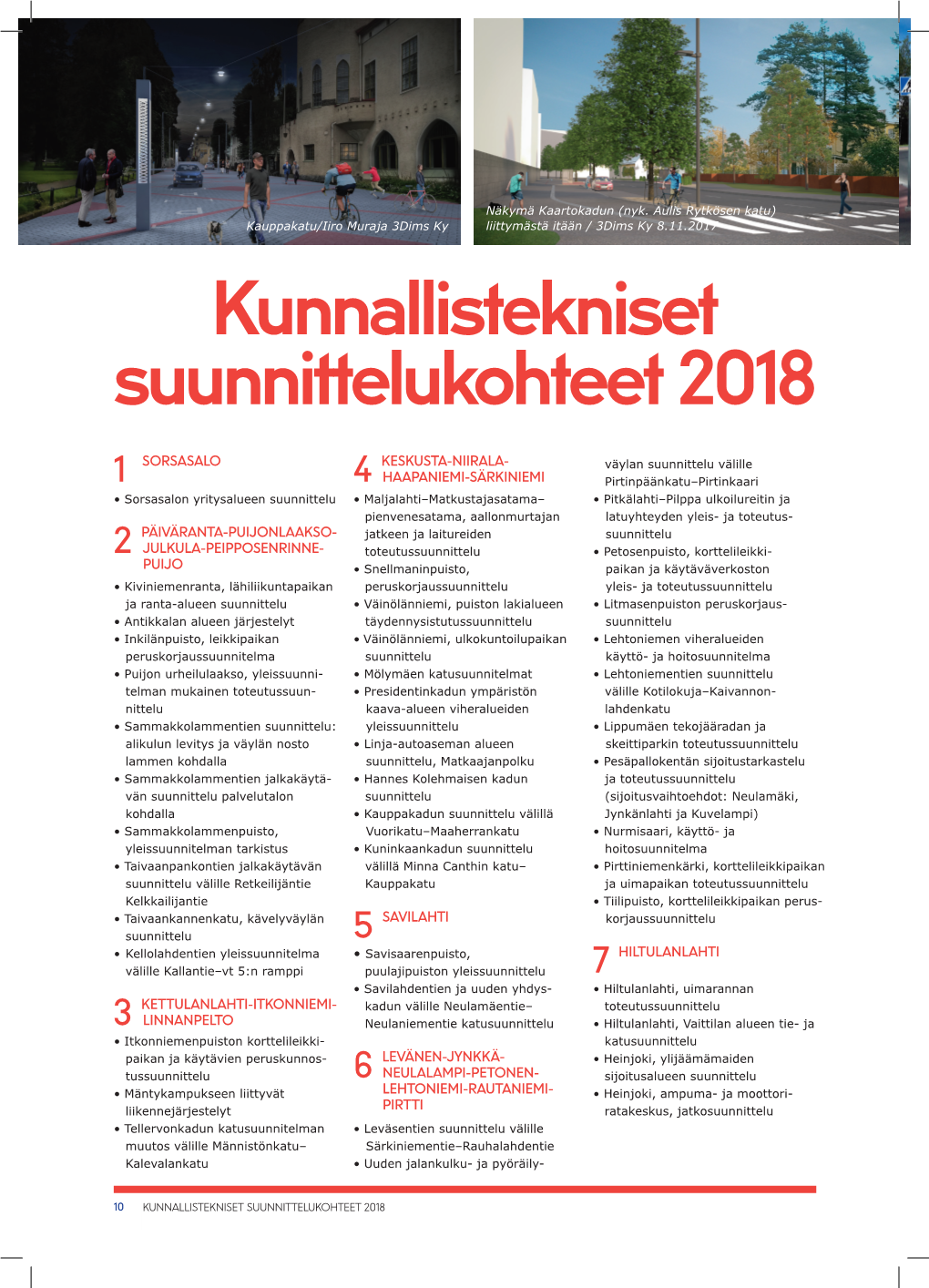 Kunnallistekniset Suunnittelukohteet 2018