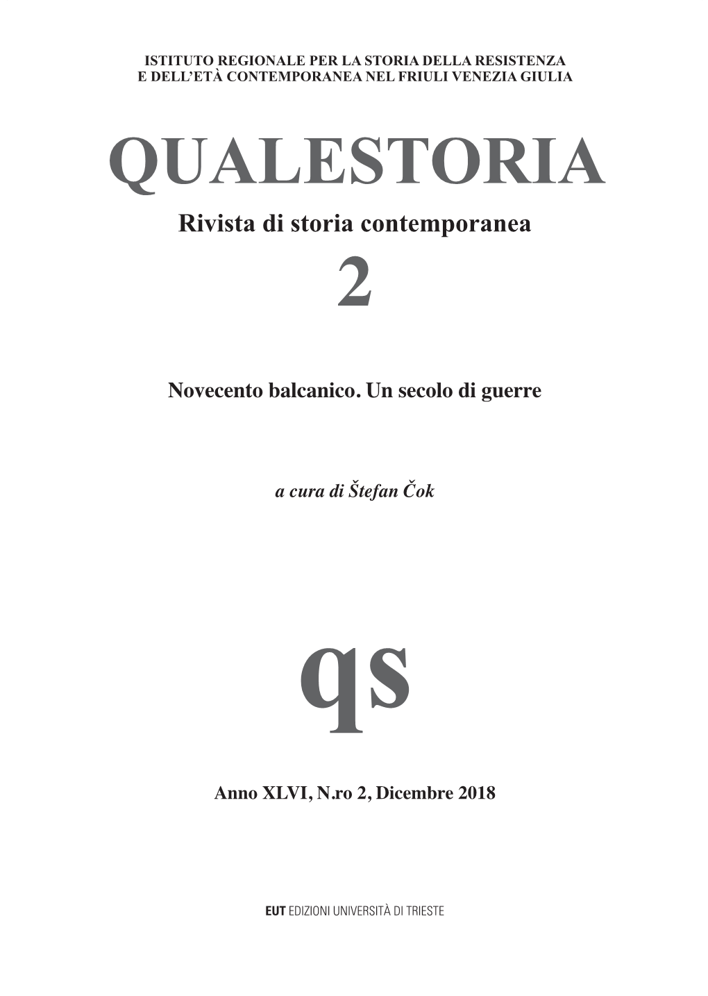 QUALESTORIA Rivista Di Storia Contemporanea 2