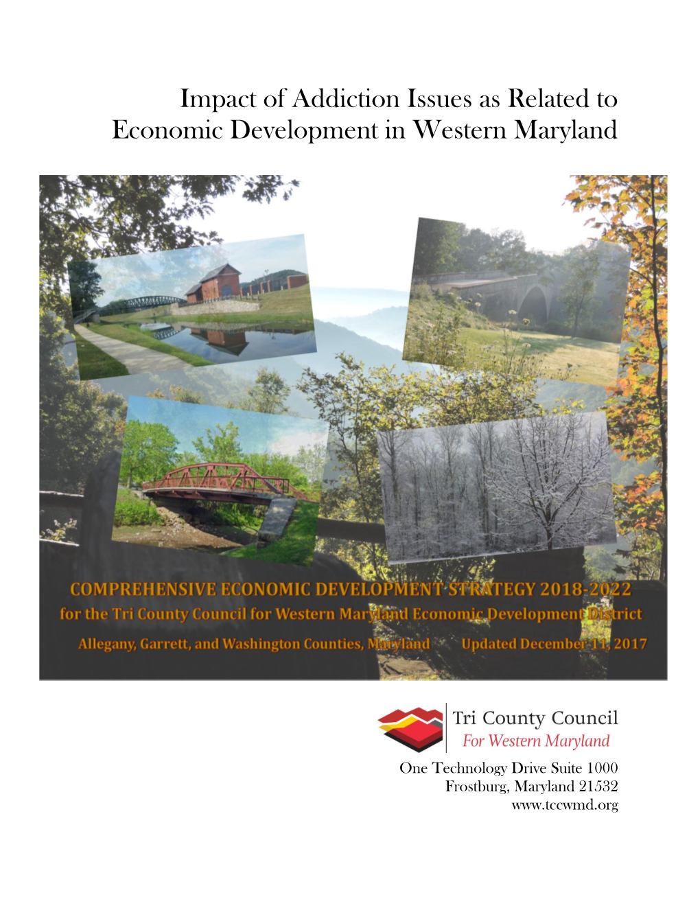 Impact of Addiction Issues As Related to Economic Development in Western Maryland