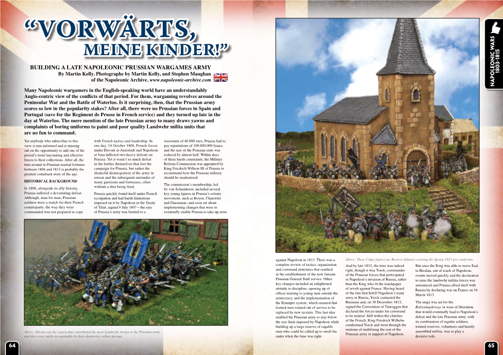 “Vorwärts, Building a Late Napoleonicprussian Wargames by Martinkelly