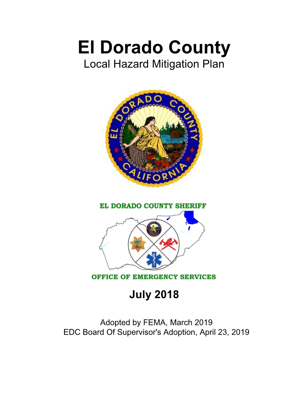 El Dorado County Local Hazard Mitigation Plan