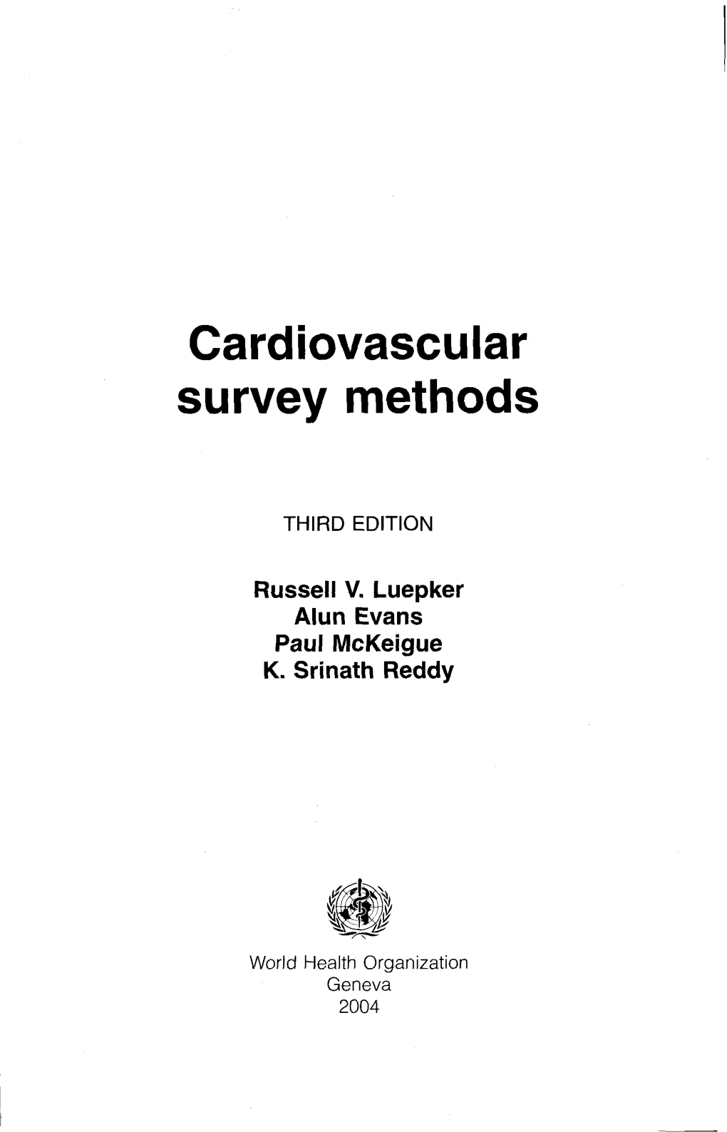 Cardiovascular Survey Methods